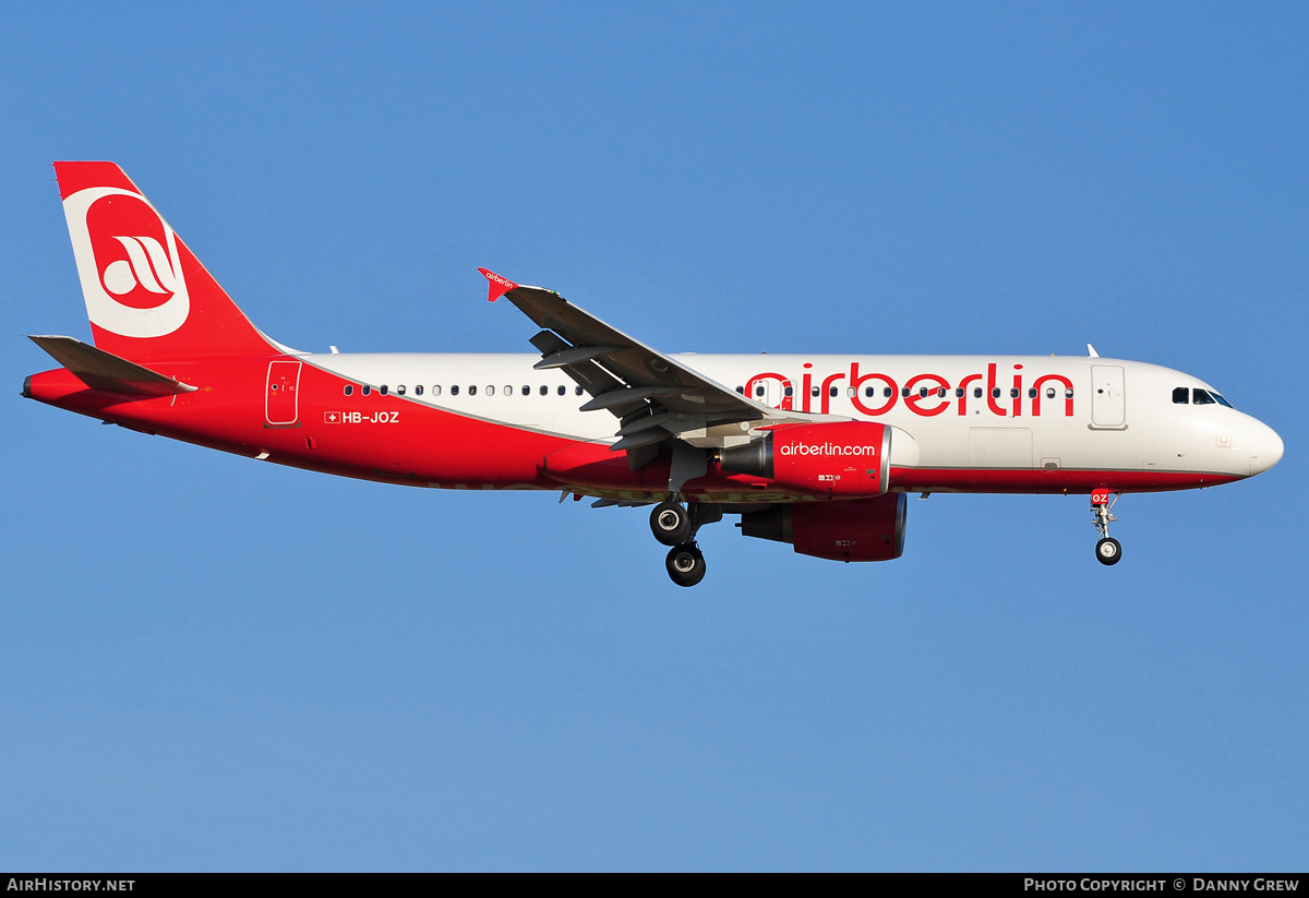 Aircraft Photo of HB-JOZ | Airbus A320-214 | Air Berlin | AirHistory.net #172433
