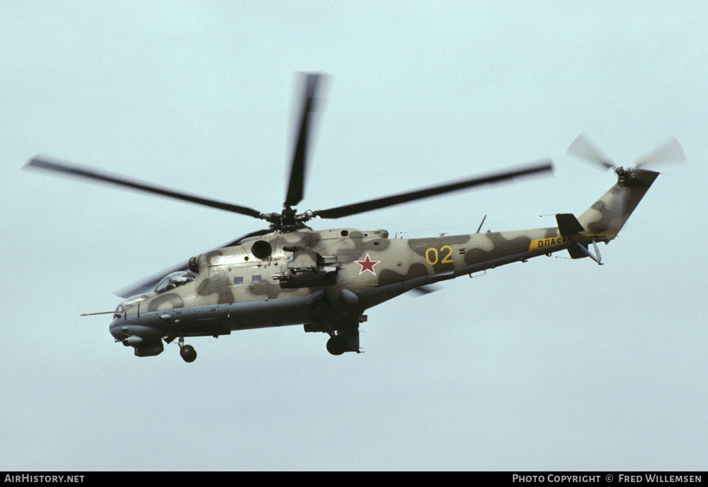 Aircraft Photo of 02 yellow | Mil Mi-24P | Russia - Air Force | AirHistory.net #172438