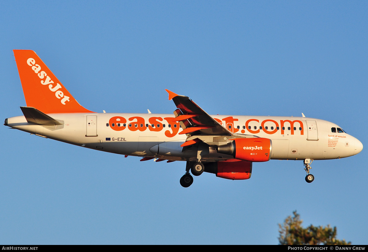 Aircraft Photo of G-EZIL | Airbus A319-111 | EasyJet | AirHistory.net #172442