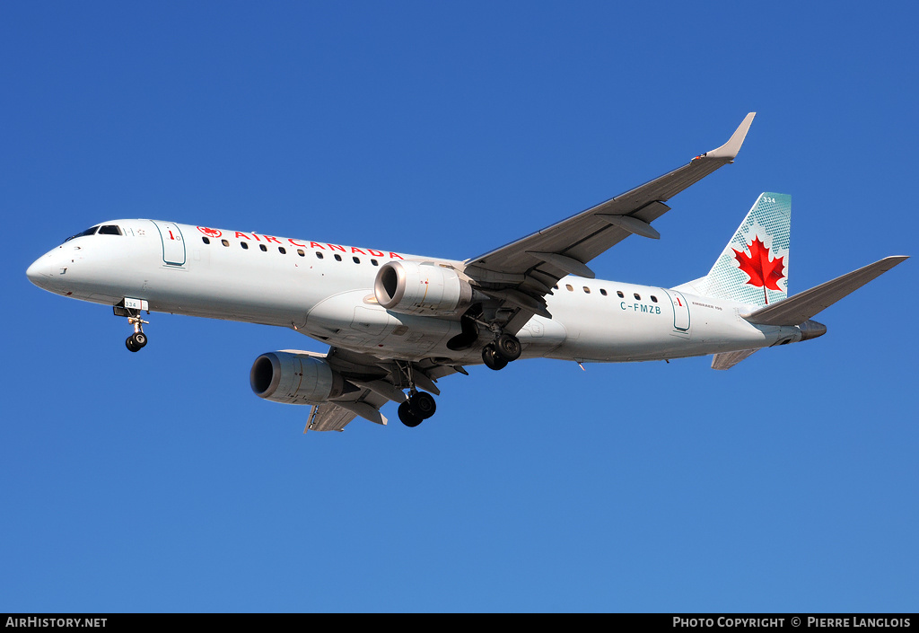 Aircraft Photo of C-FMZB | Embraer 190AR (ERJ-190-100IGW) | Air Canada | AirHistory.net #172494