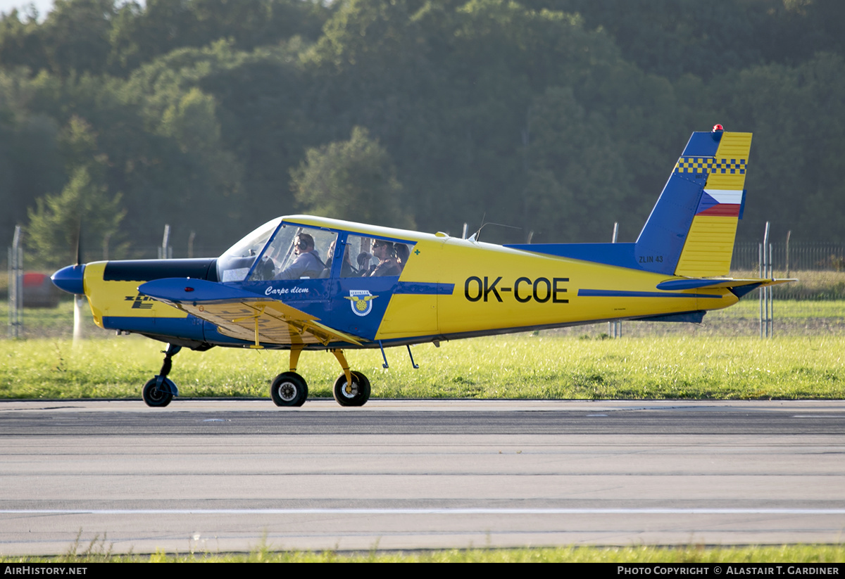 Aircraft Photo of OK-COE | Zlin Z-43 | Jindřichův Hradec Aeroklub | AirHistory.net #172512