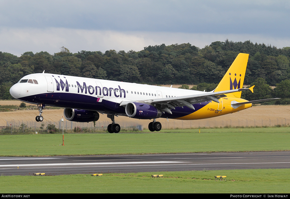 Aircraft Photo of G-ZBAK | Airbus A321-231 | Monarch Airlines | AirHistory.net #172527