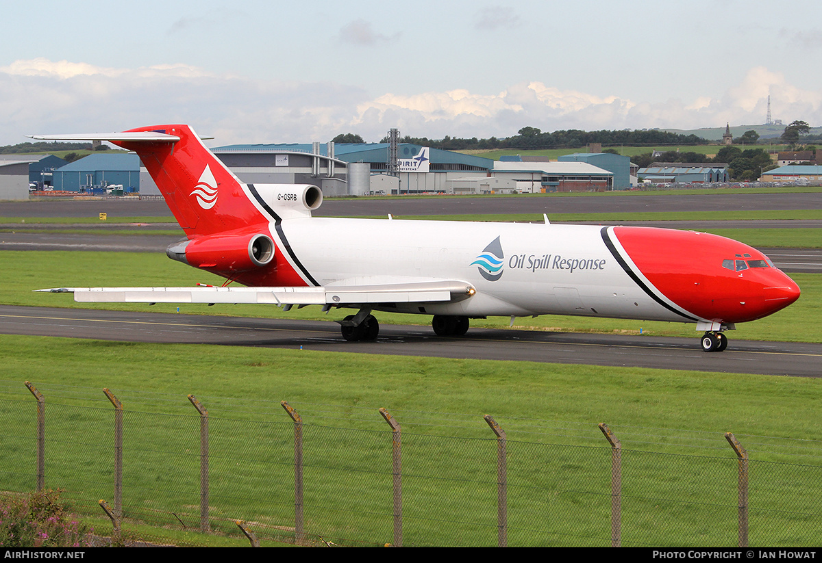 Aircraft Photo of G-OSRB | Boeing 727-2S2F/Adv(RE) Super 27 | Oil Spill Response | AirHistory.net #172529