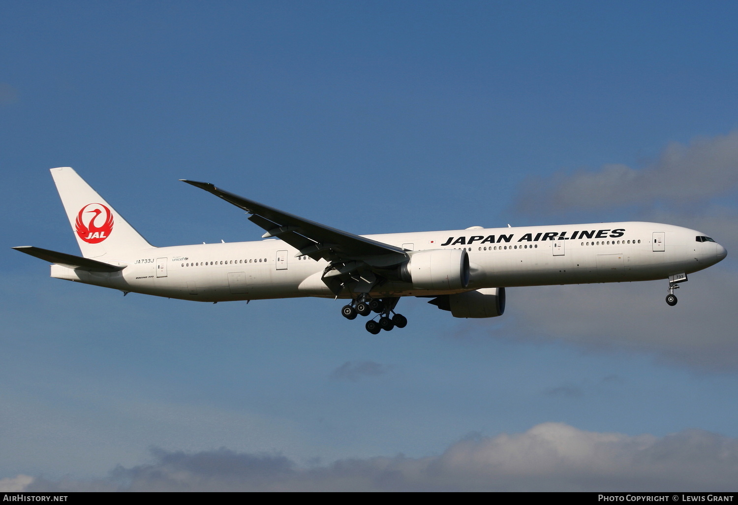 Aircraft Photo of JA733J | Boeing 777-346/ER | Japan Airlines - JAL | AirHistory.net #172536