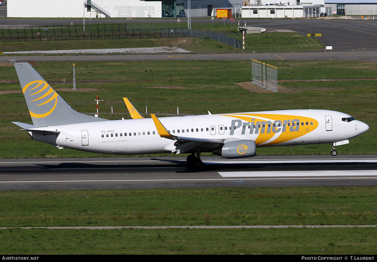 Aircraft Photo of YL-PSC | Boeing 737-86N | Primera Air | AirHistory.net #172569