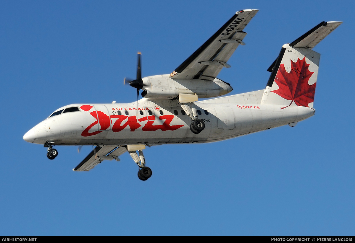 Aircraft Photo of C-GONX | De Havilland Canada DHC-8-102 Dash 8 | Air Canada Jazz | AirHistory.net #172575