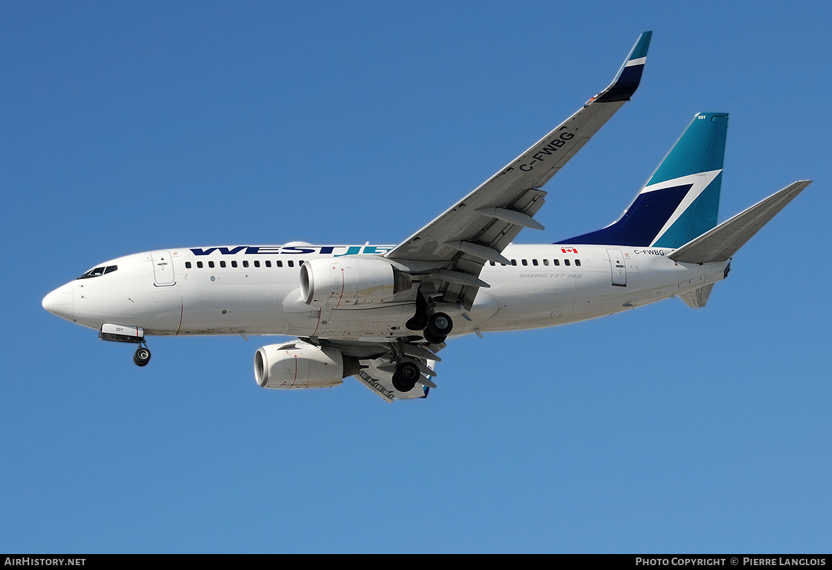 Aircraft Photo of C-FWBG | Boeing 737-7CT | WestJet | AirHistory.net #172576