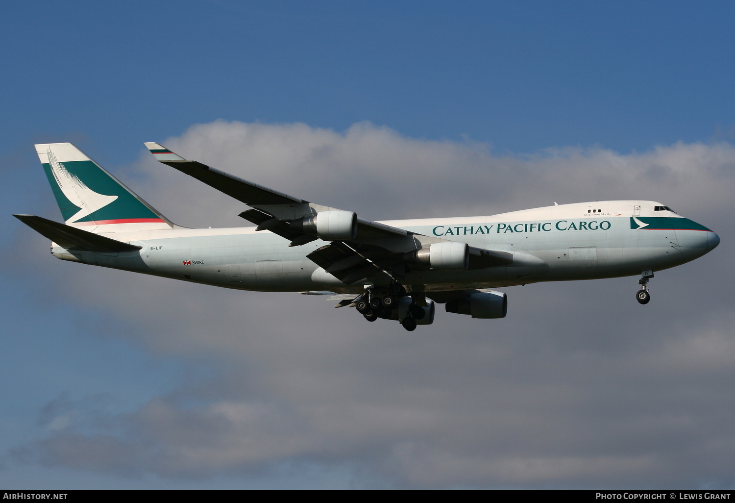 Aircraft Photo of B-LIF | Boeing 747-467F/ER/SCD | Cathay Pacific Airways Cargo | AirHistory.net #172582