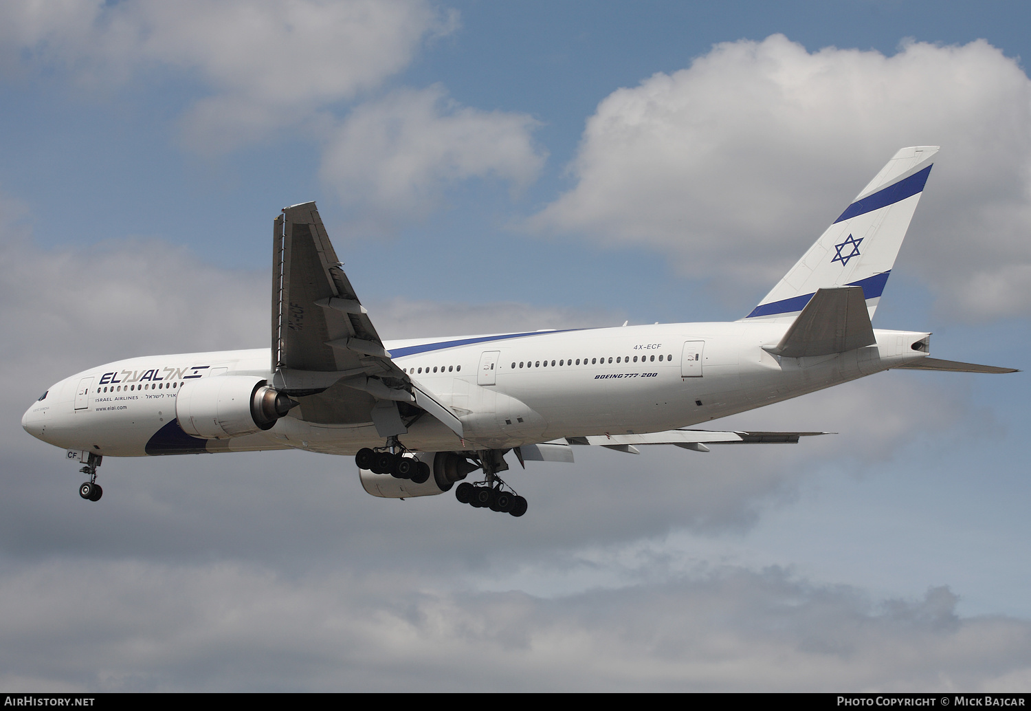 Aircraft Photo of 4X-ECF | Boeing 777-258/ER | El Al Israel Airlines | AirHistory.net #172588