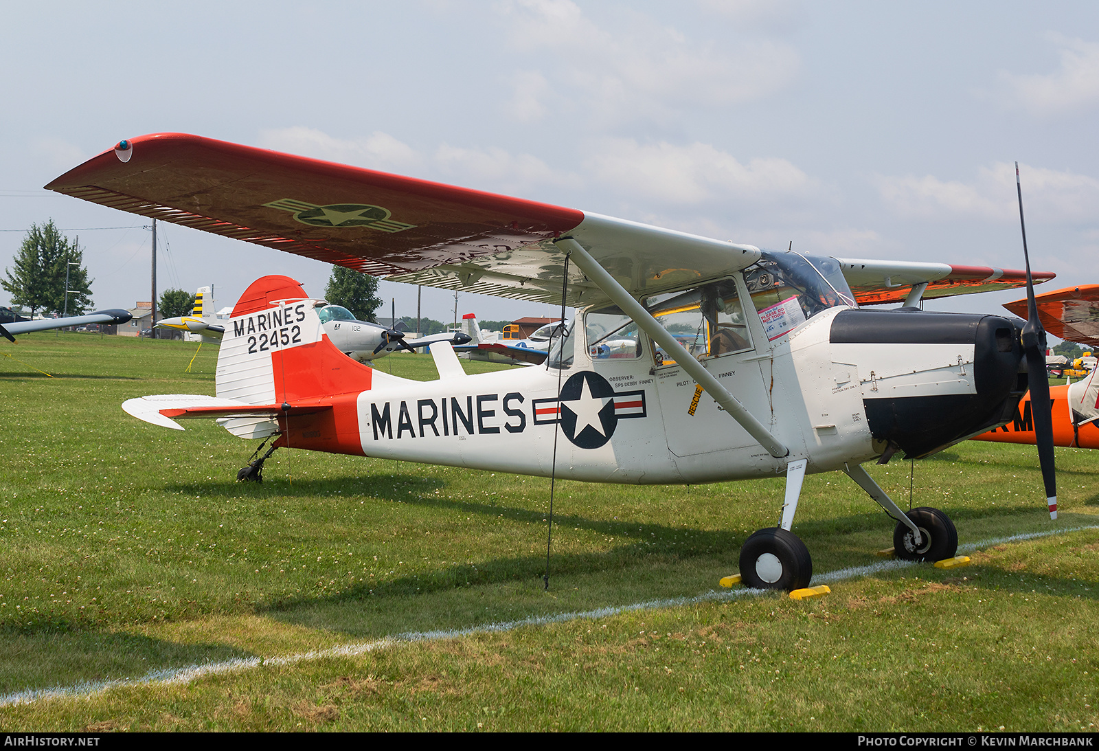 Aircraft Photo of N5190G / 22452 | Cessna O-1D Bird Dog | USA - Marines | AirHistory.net #172622