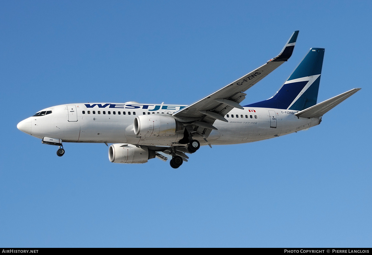 Aircraft Photo of C-FZWS | Boeing 737-76N | WestJet | AirHistory.net #172649