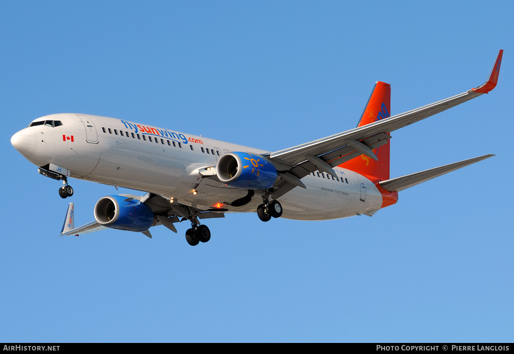 Aircraft Photo of C-FTJH | Boeing 737-8BK | Sunwing Airlines | AirHistory.net #172685