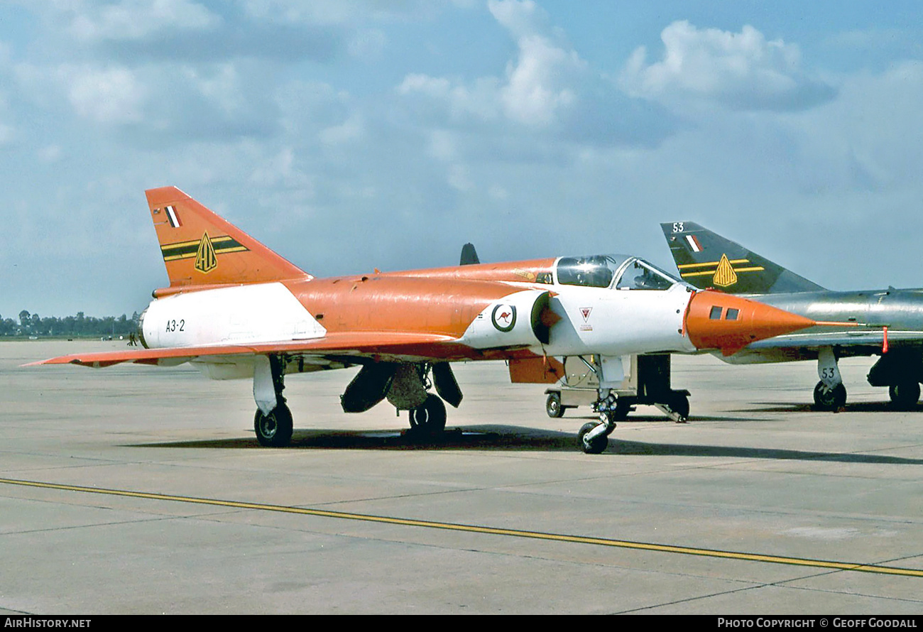 Aircraft Photo of A3-2 | Dassault Mirage IIIO(F) | Australia - Air Force | AirHistory.net #172705