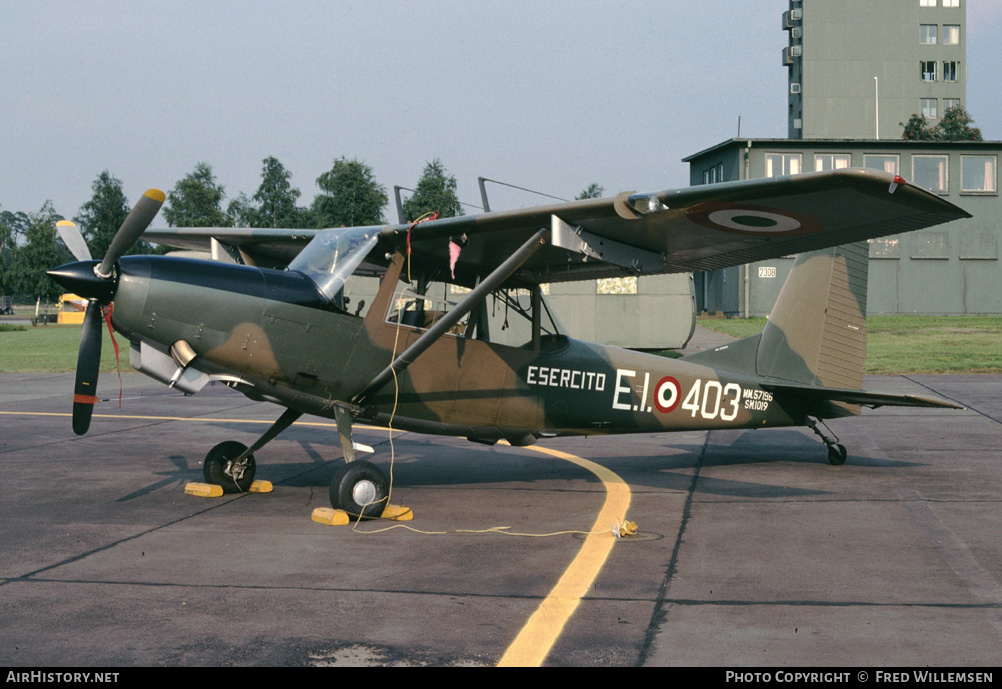 Aircraft Photo of MM57196 | SIAI-Marchetti SM-1019E | Italy - Army | AirHistory.net #172729