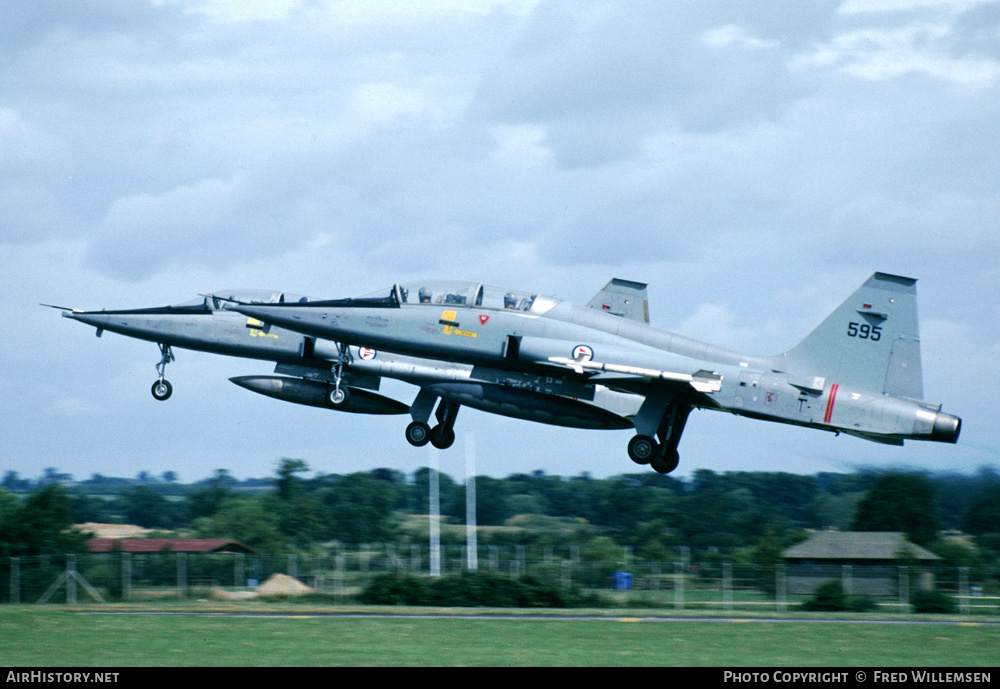 Aircraft Photo of 595 | Northrop F-5B Freedom Fighter | Norway - Air Force | AirHistory.net #172737