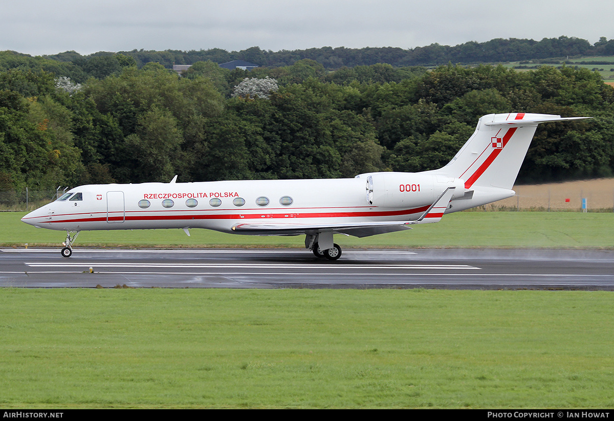 Aircraft Photo of 0001 | Gulfstream Aerospace G-V-SP Gulfstream G550 | Republic of Poland - Rzeczpospolita Polska | AirHistory.net #172770