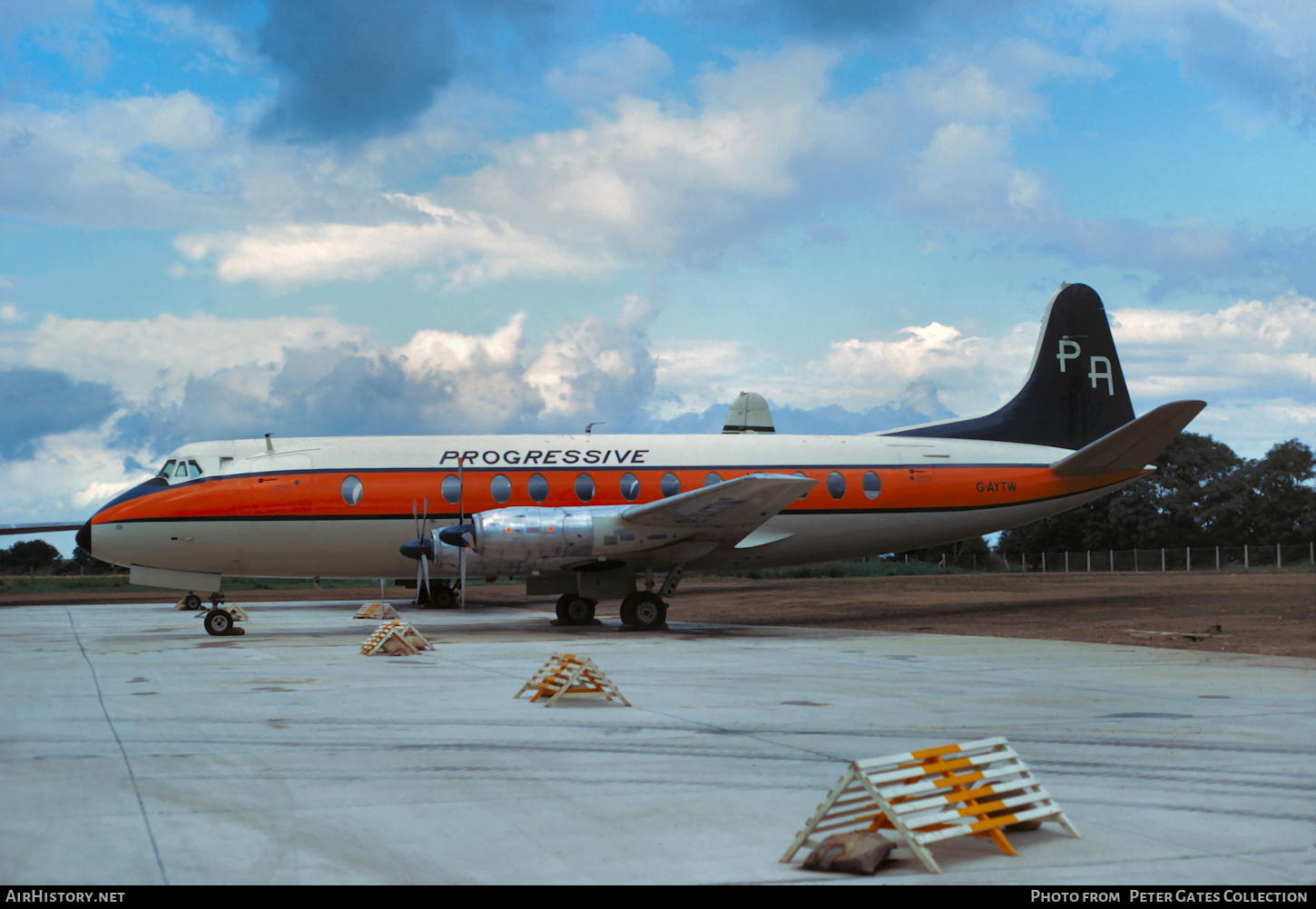 Aircraft Photo of G-AYTW | Vickers 803 Viscount | Progressive Airways | AirHistory.net #172783