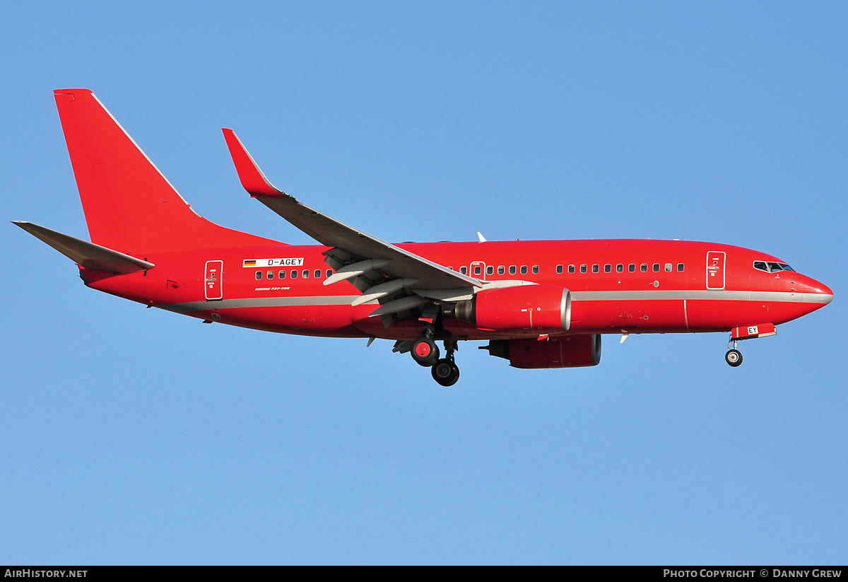 Aircraft Photo of D-AGEY | Boeing 737-7L9 | AirHistory.net #172807