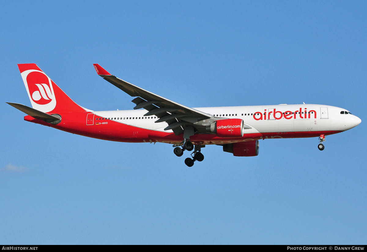Aircraft Photo of D-ABXD | Airbus A330-223 | Air Berlin | AirHistory.net #172815
