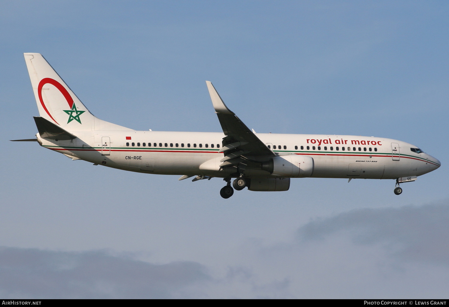 Aircraft Photo of CN-RGE | Boeing 737-86N | Royal Air Maroc - RAM | AirHistory.net #172841