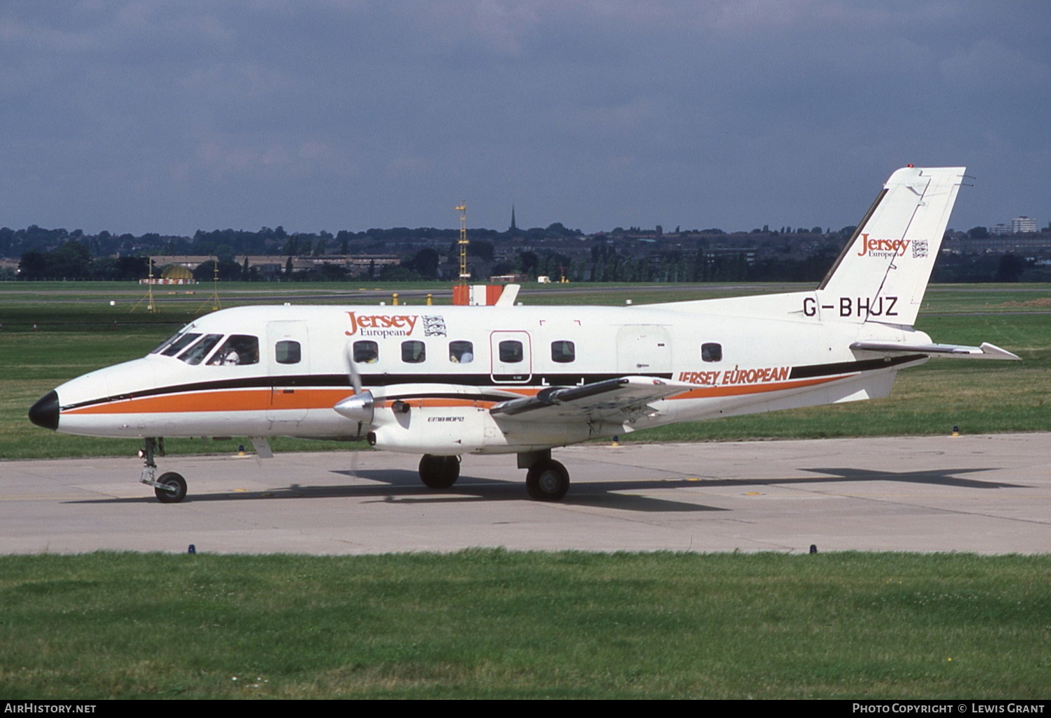 Aircraft Photo of G-BHJZ | Embraer EMB-110P2 Bandeirante | Jersey European Airways | AirHistory.net #172843
