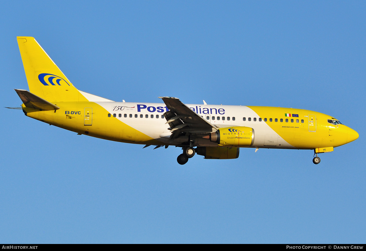 Aircraft Photo of EI-DVC | Boeing 737-33A(QC) | Poste Italiane | AirHistory.net #172848