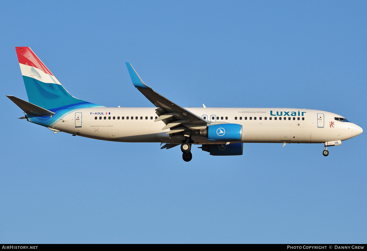 Aircraft Photo of F-HJUL | Boeing 737-8Q8 | Luxair | AirHistory.net #172873