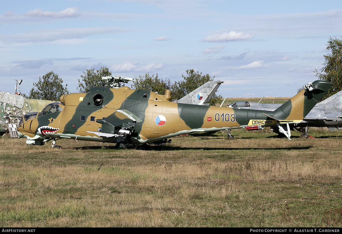 Aircraft Photo of 0103 | Mil Mi-24D | Czechoslovakia - Air Force | AirHistory.net #172894