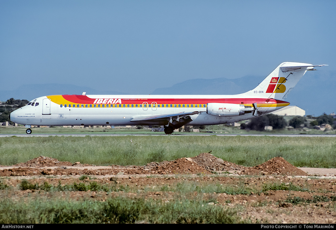 Aircraft Photo of EC-BIN | McDonnell Douglas DC-9-32 | Iberia | AirHistory.net #172907