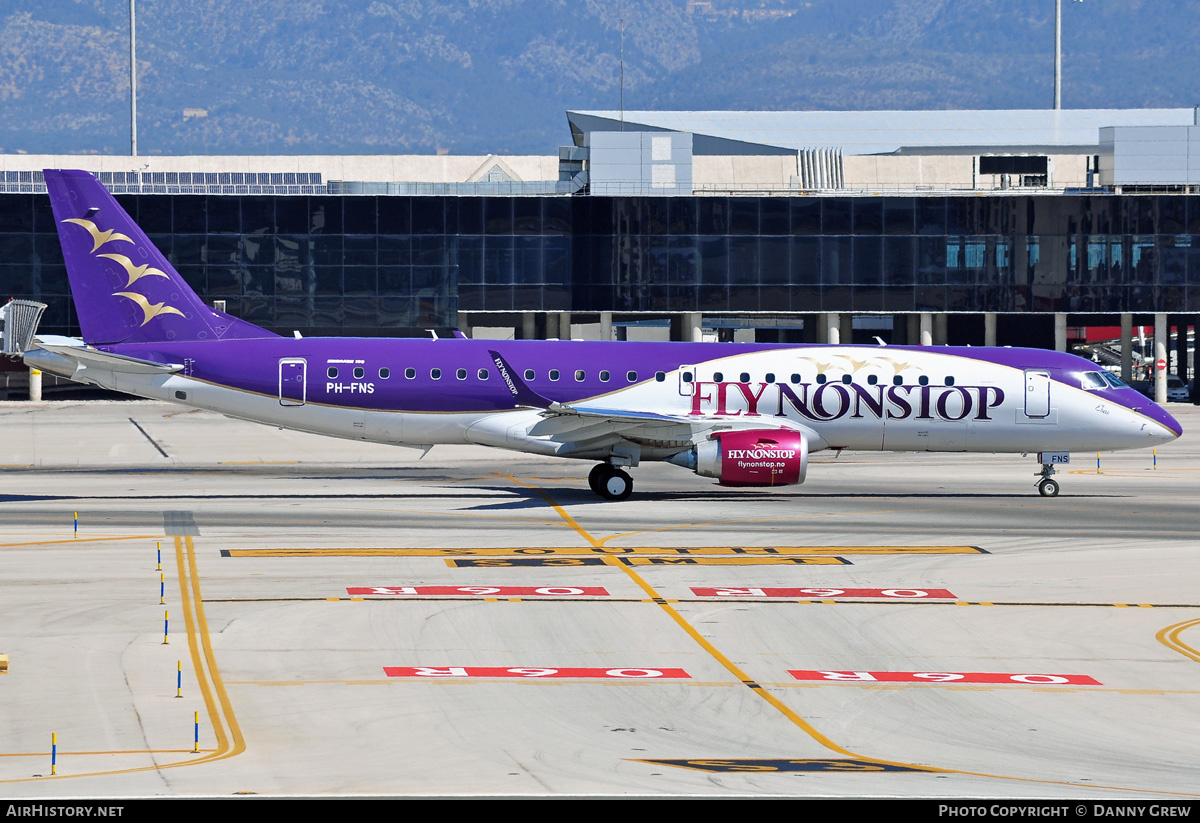 Aircraft Photo of PH-FNS | Embraer 190LR (ERJ-190-100LR) | FlyNonstop | AirHistory.net #172910