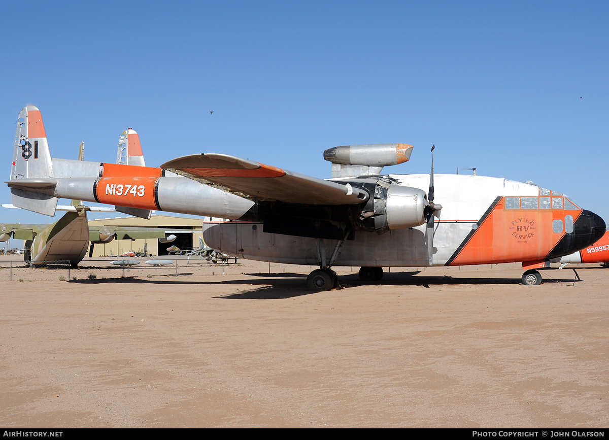 Aircraft Photo of N13743 | Fairchild C-119C Flying Boxcar | Hemet Valley Flying Service | AirHistory.net #172919