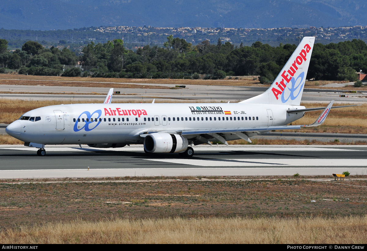 Aircraft Photo of EC-JBL | Boeing 737-85P | Air Europa | AirHistory.net #172923