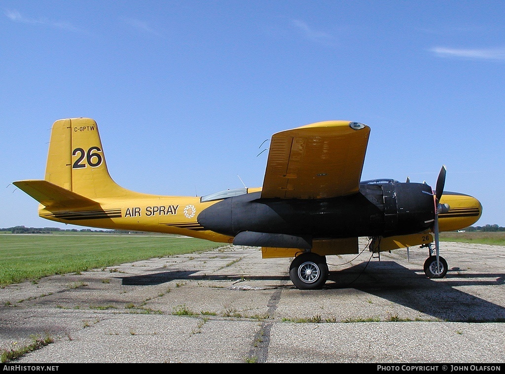 Aircraft Photo of C-GPTW | Douglas B-26B Invader | Air Spray | AirHistory.net #172932