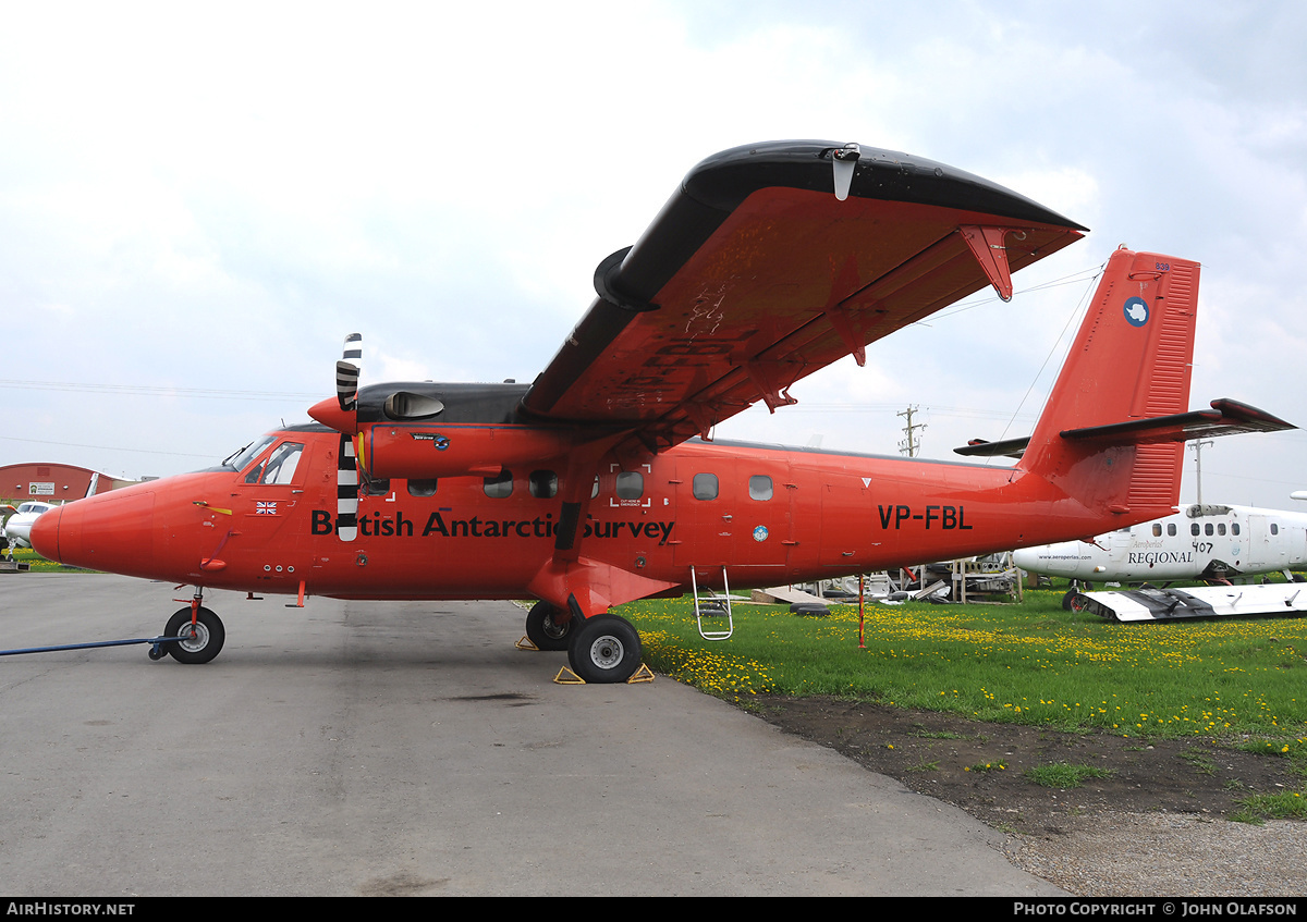 Aircraft Photo of VP-FBL | De Havilland Canada DHC-6-300 Twin Otter | British Antarctic Survey | AirHistory.net #172934