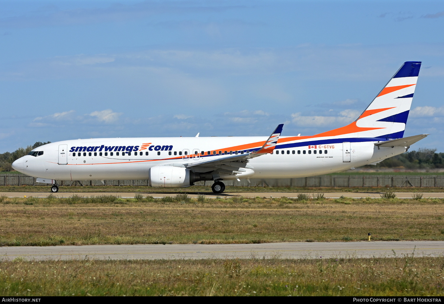 Aircraft Photo of C-GTVG | Boeing 737-8Q8 | Smartwings | AirHistory.net #172966
