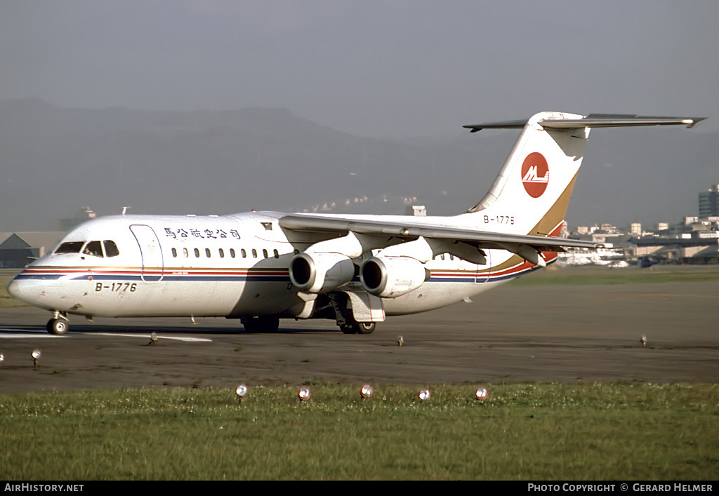 Aircraft Photo of B-1776 | British Aerospace BAe-146-300 | Makung Airlines | AirHistory.net #172991