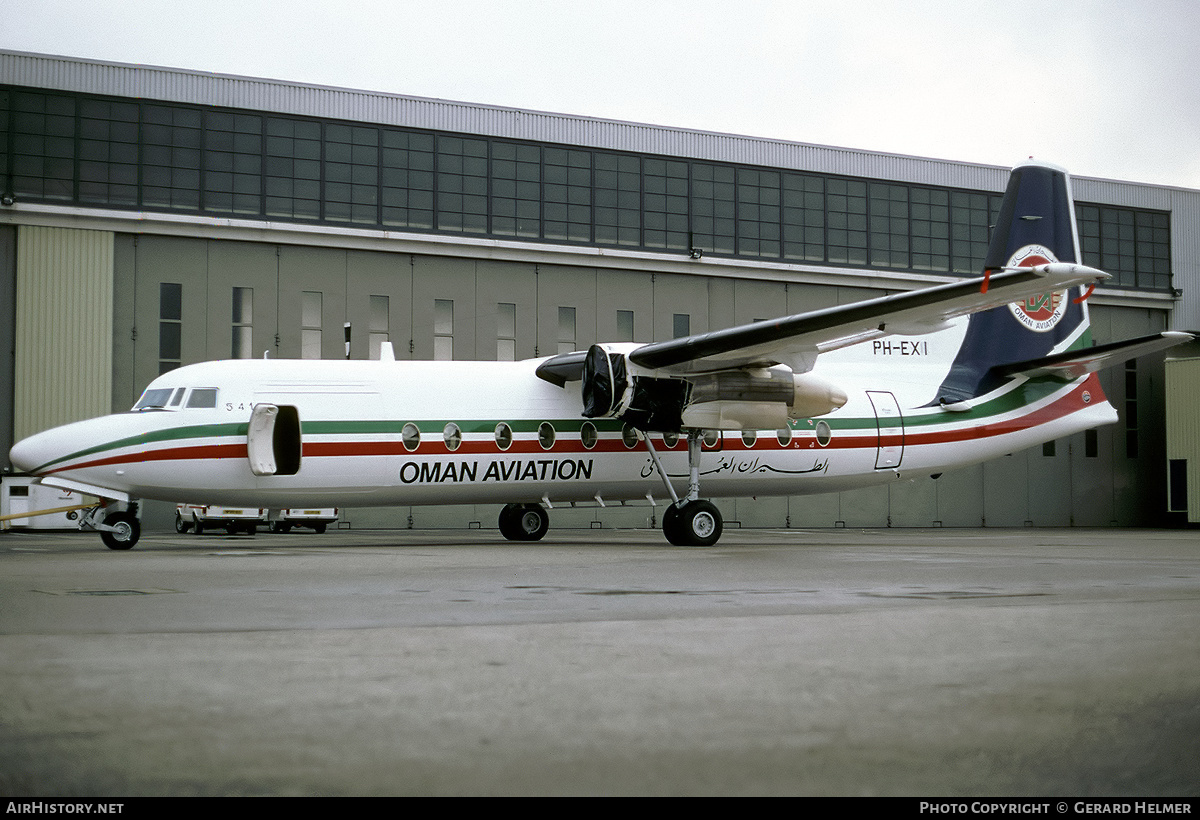 Aircraft Photo of PH-EXI | Fokker F27-500 Friendship | Oman Aviation Services | AirHistory.net #173012
