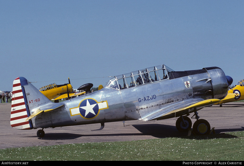 Aircraft Photo of G-AZJD | North American AT-6D Harvard III | USA - Air Force | AirHistory.net #173025