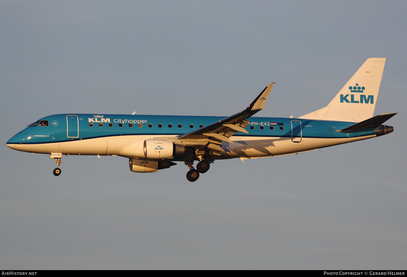 Aircraft Photo of PH-EXZ | Embraer 175STD (ERJ-170-200STD) | KLM Cityhopper | AirHistory.net #173045