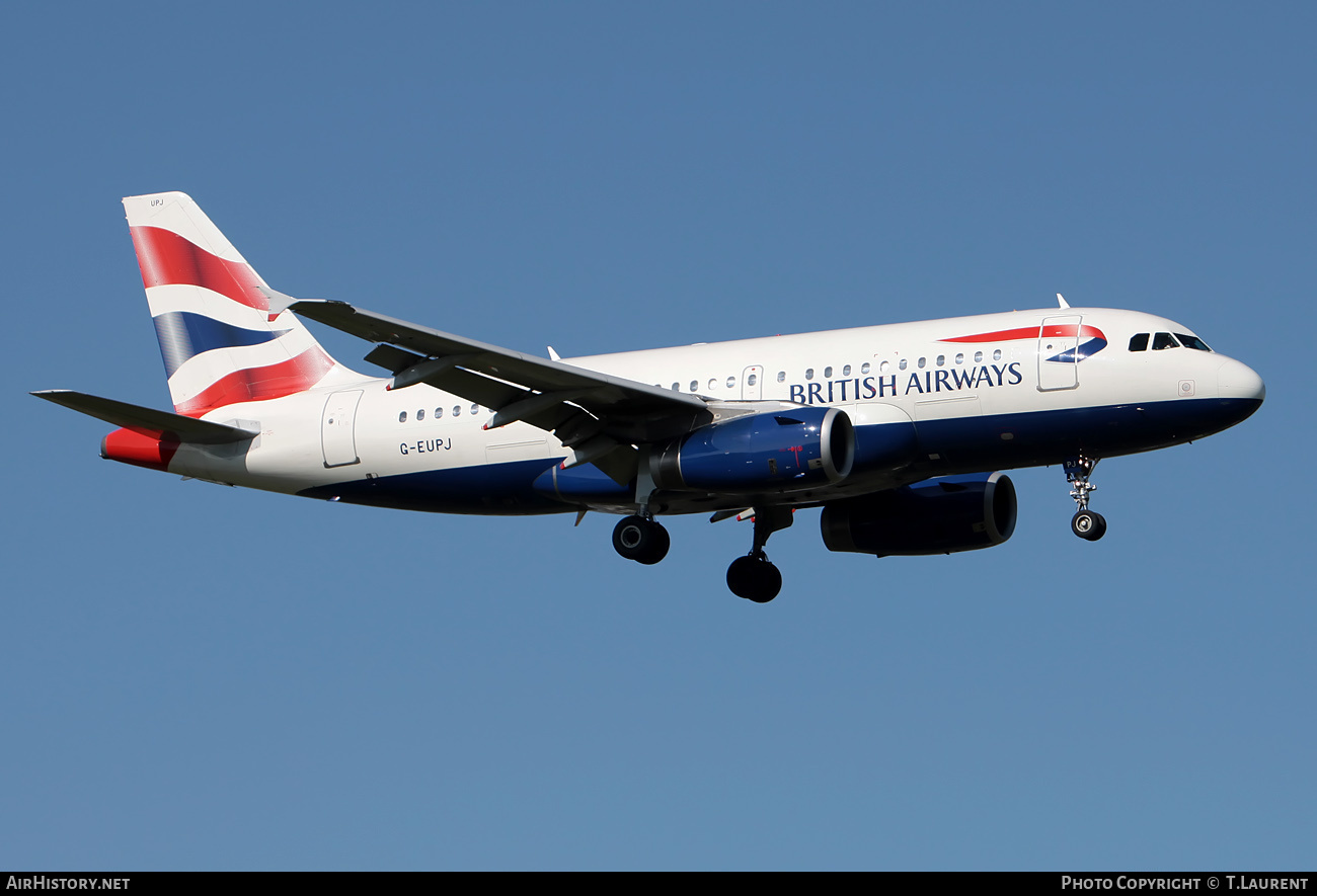 Aircraft Photo of G-EUPJ | Airbus A319-131 | British Airways | AirHistory.net #173081