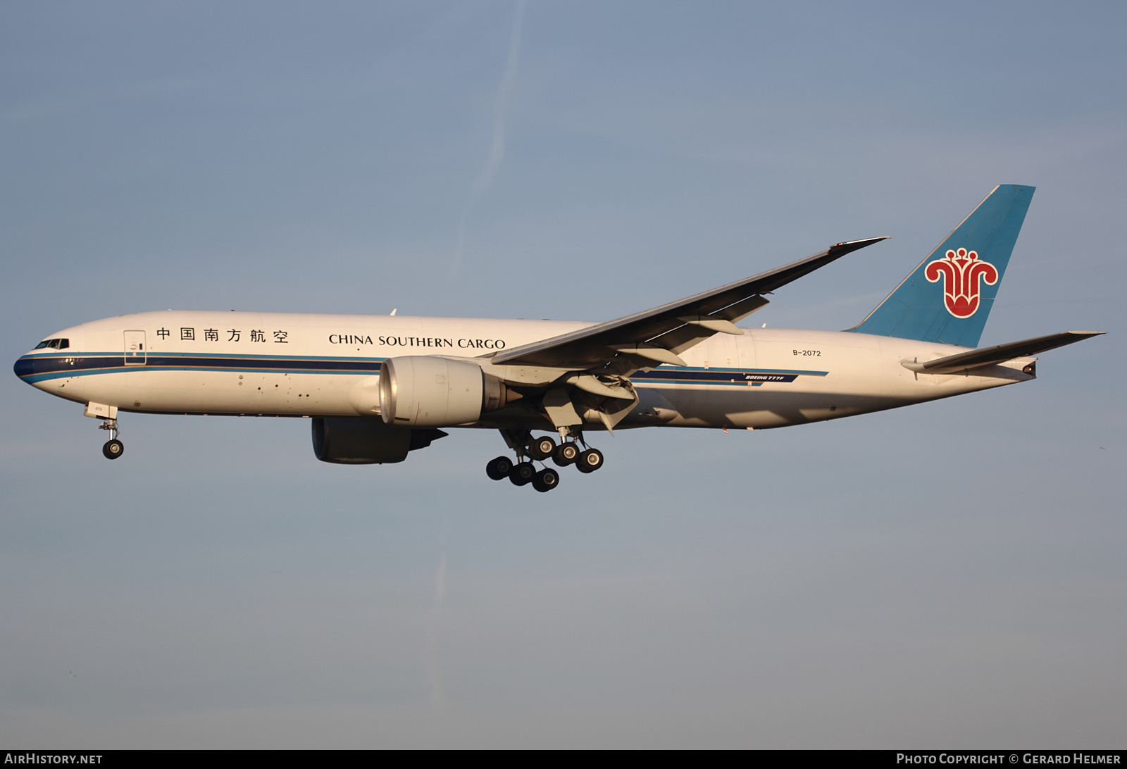 Aircraft Photo of B-2072 | Boeing 777-F1B | China Southern Airlines Cargo | AirHistory.net #173089