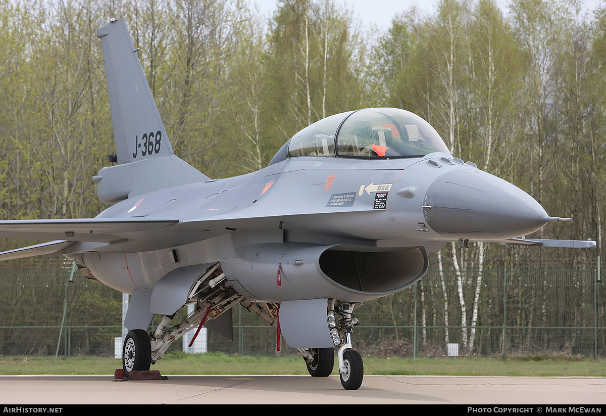 Aircraft Photo of J-368 | General Dynamics F-16BM Fighting Falcon | Netherlands - Air Force | AirHistory.net #173140