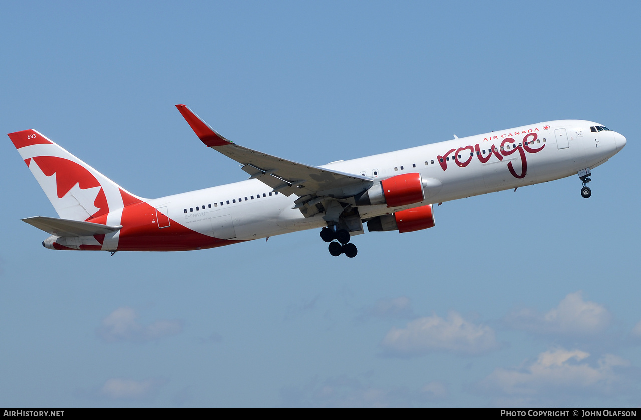 Aircraft Photo of C-FMWU | Boeing 767-333/ER | Air Canada Rouge | AirHistory.net #173150