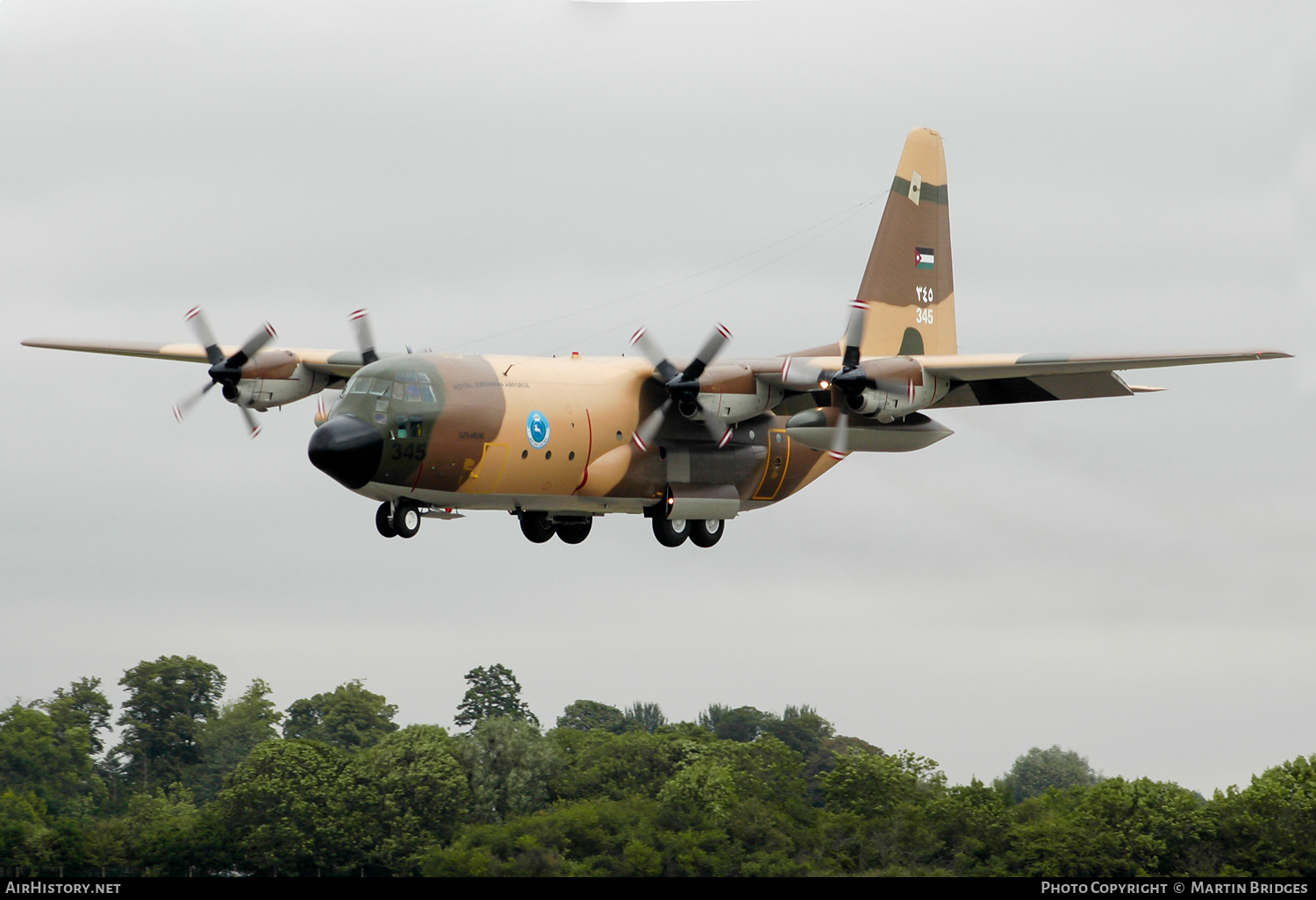 Aircraft Photo of 345 | Lockheed C-130H Hercules | Jordan - Air Force | AirHistory.net #173191