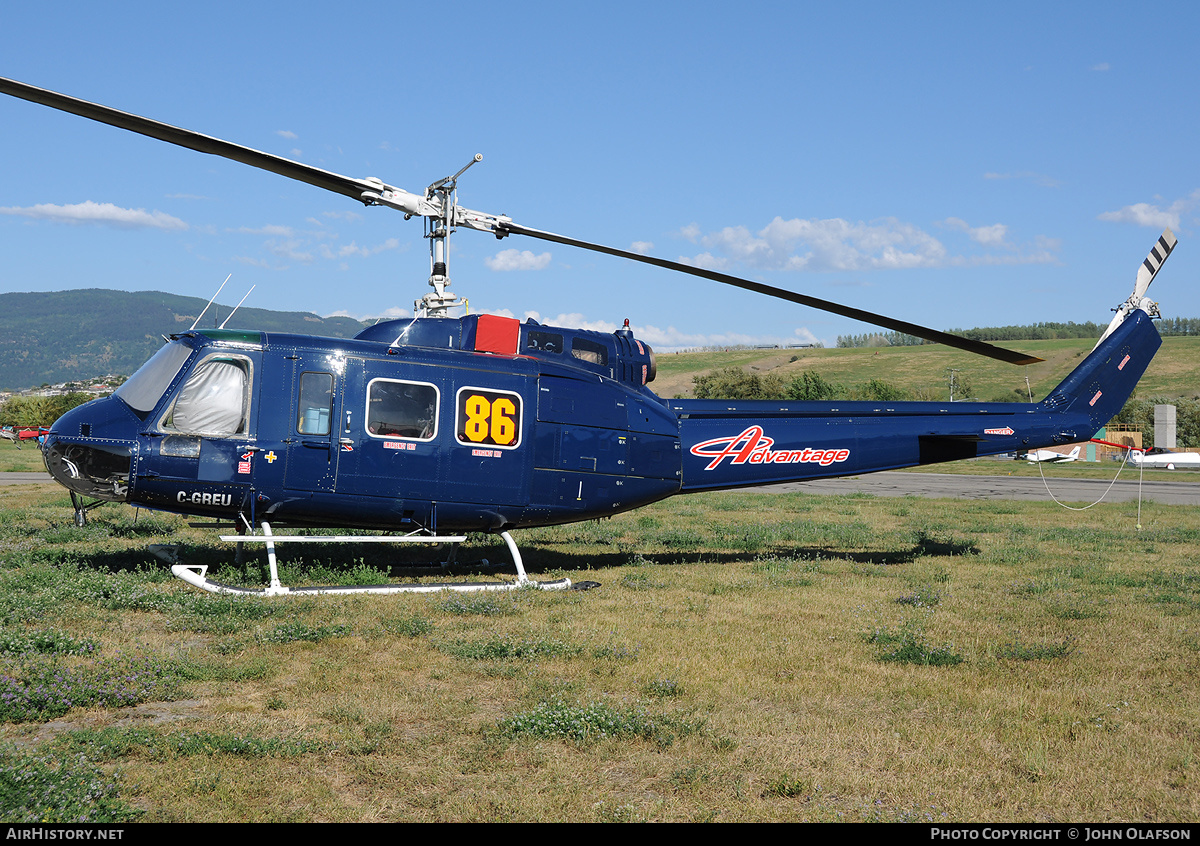 Aircraft Photo of C-GREU | Bell 205A-1 | Advantage Helicopters | AirHistory.net #173208