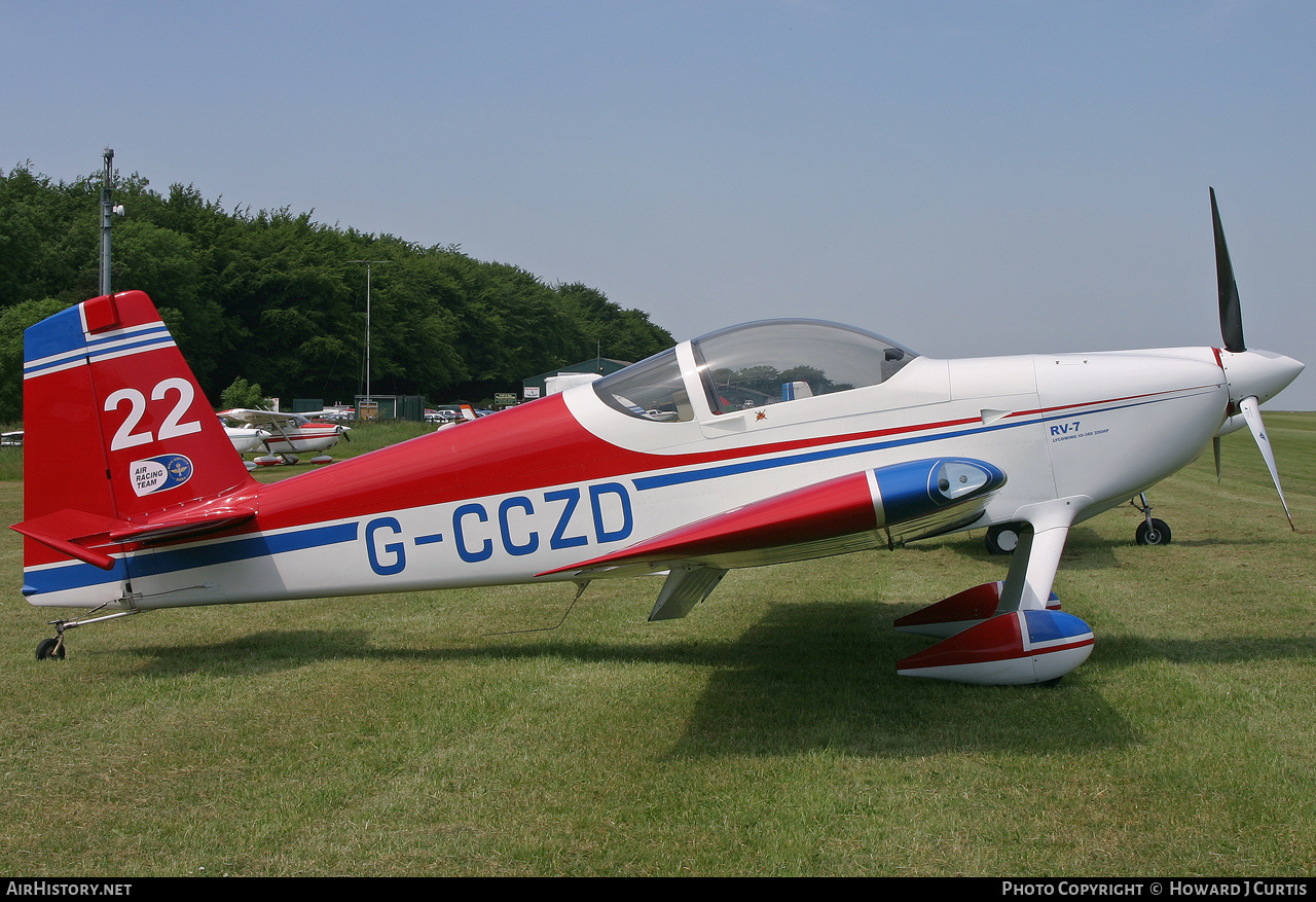 Aircraft Photo of G-CCZD | Van's RV-7 | AirHistory.net #173257