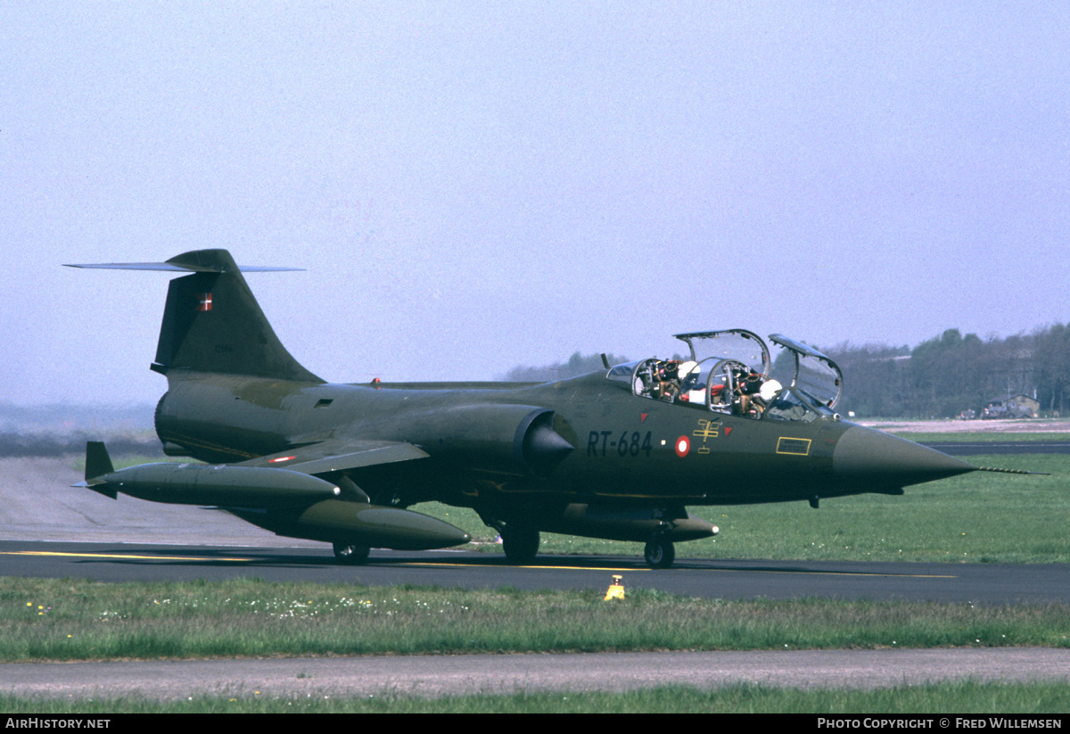 Aircraft Photo of RT-684 | Lockheed TF-104G Starfighter | Denmark - Air Force | AirHistory.net #173296