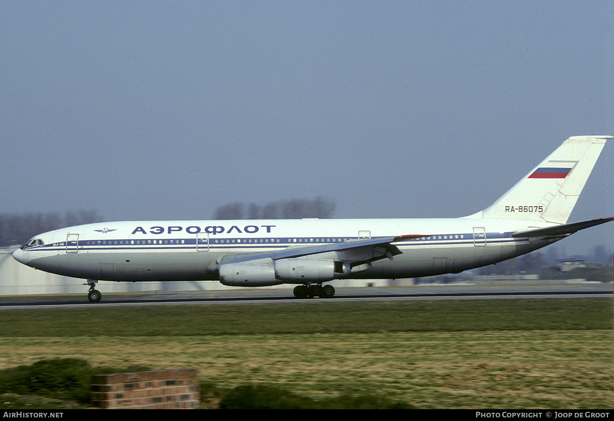 Aircraft Photo of RA-86075 | Ilyushin Il-86 | Aeroflot | AirHistory.net #173360