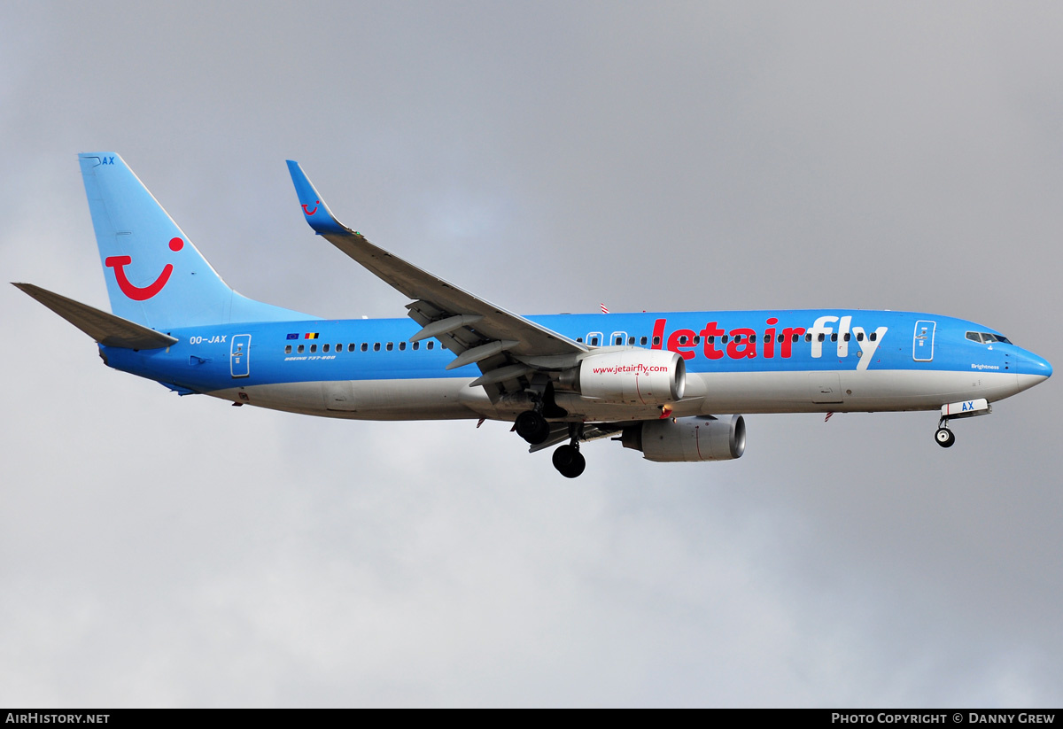 Aircraft Photo of OO-JAX | Boeing 737-8K5 | Jetairfly | AirHistory.net #173381