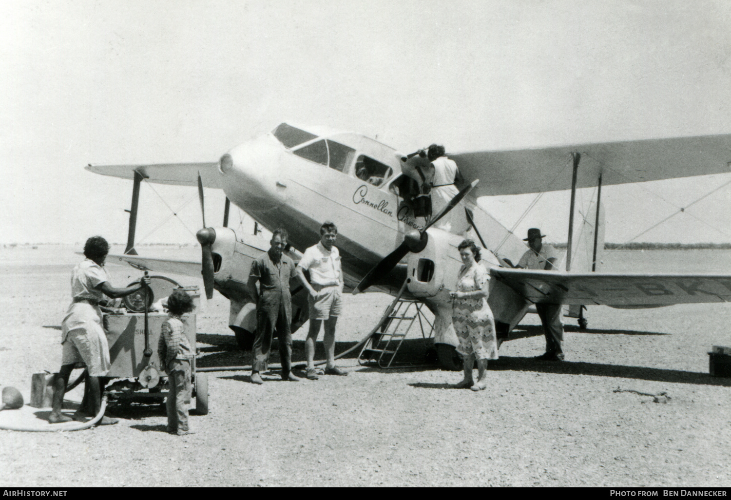 Aircraft Photo of VH-BKR | De Havilland D.H. 89A Dragon Rapide Mk.3 | Connellan Airways | AirHistory.net #173389